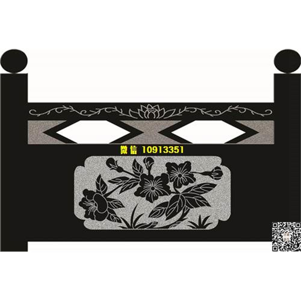 精雕图183喇叭花栏板精雕图线雕图线条图单线铣底图_电脑雕刻plt文泰矢量图精雕图浮雕图